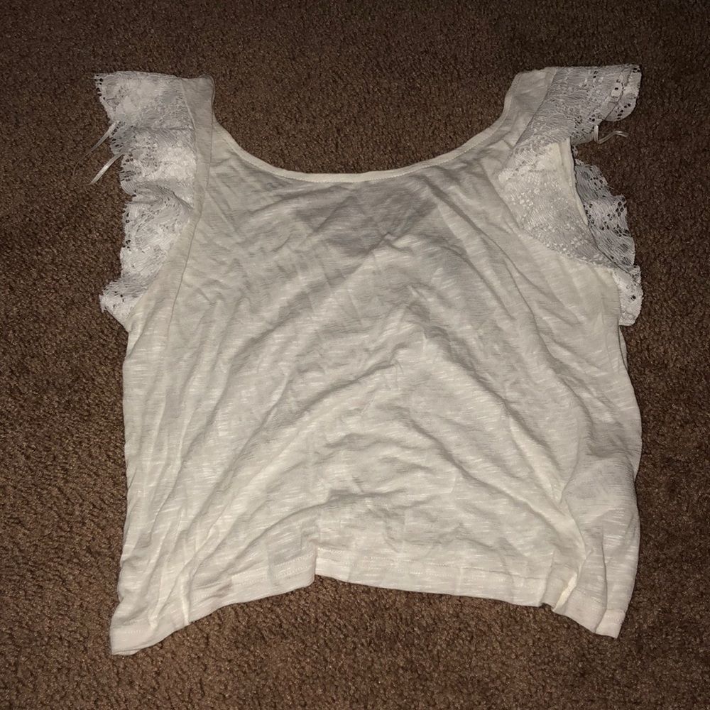 White shirt with pretty sleeves